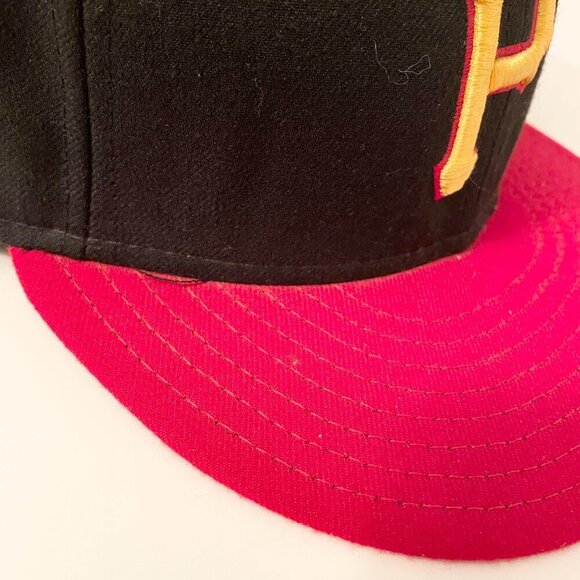 New Era 59Fifty Pittsburg Pirates On The Field Cap Hat Fitted Size 7 1/4 - Picture 8 of 16